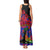 Haiti Independence Day Tank Maxi Dress Hibiscus Neg Marron - Wonder Print Shop