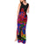 Haiti Independence Day Tank Maxi Dress Hibiscus Neg Marron - Wonder Print Shop