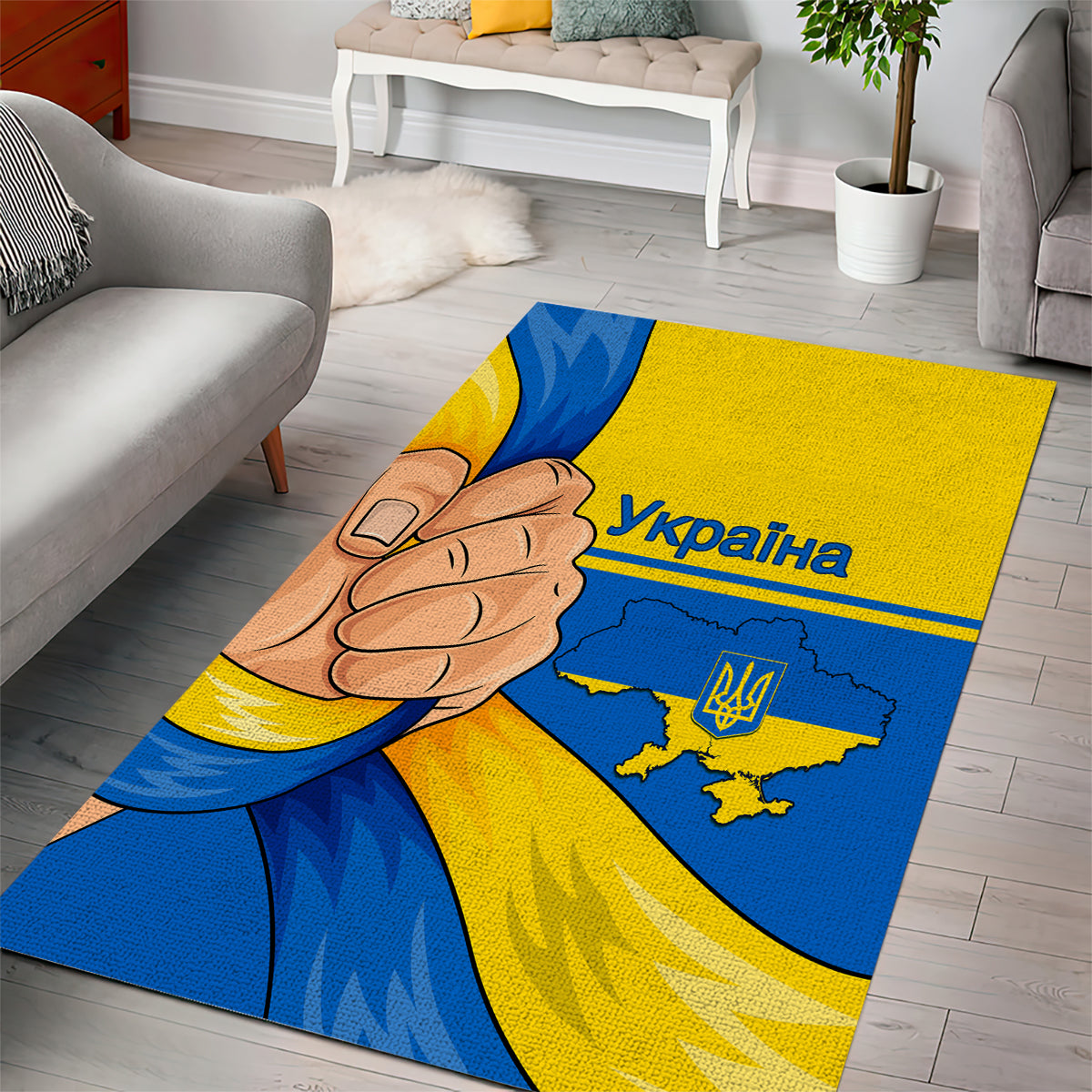 Ukraine Unity Day Area Rug Ukrainian Unification Act - Wonder Print Shop