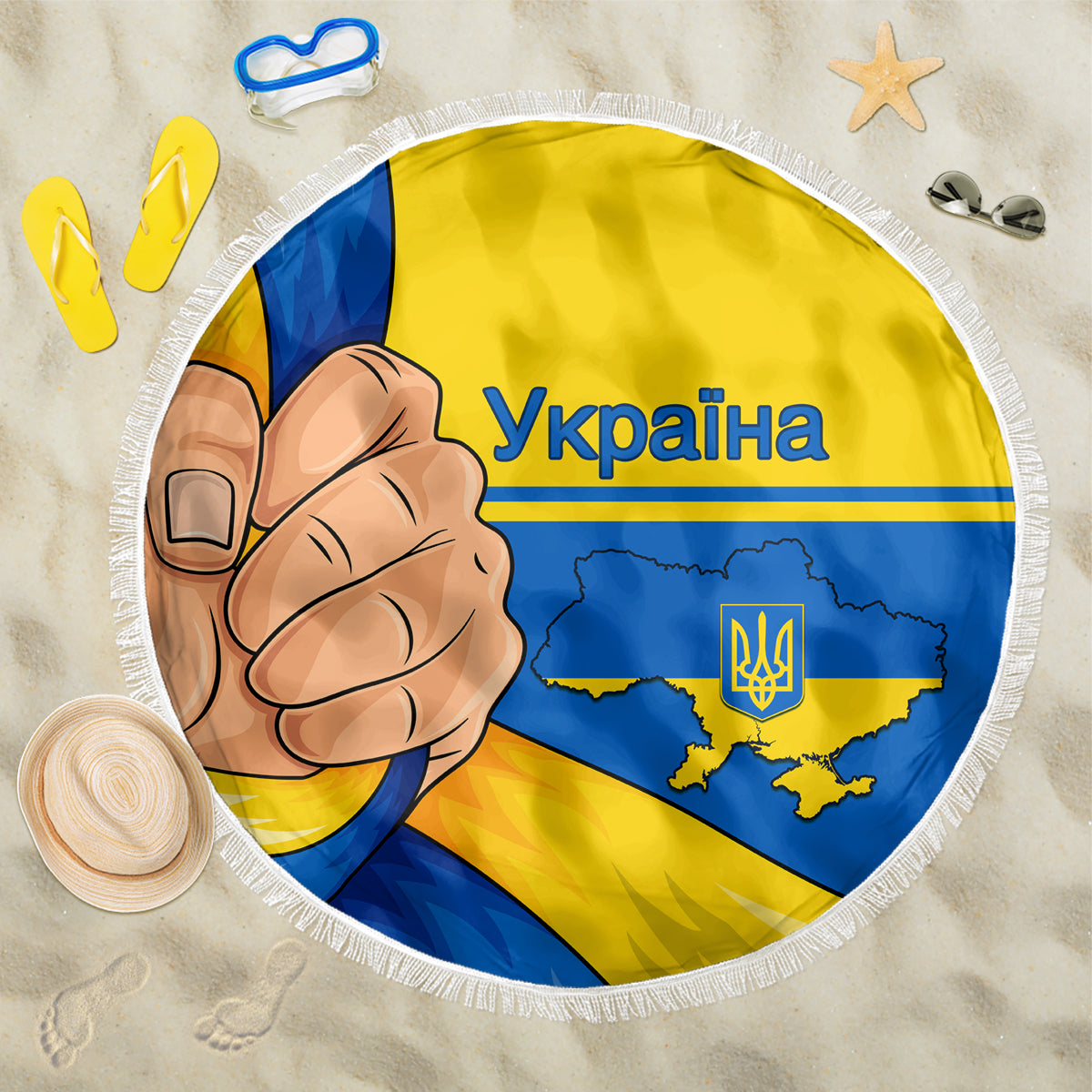 ukraine-unity-day-beach-blanket-ukrainian-unification-act