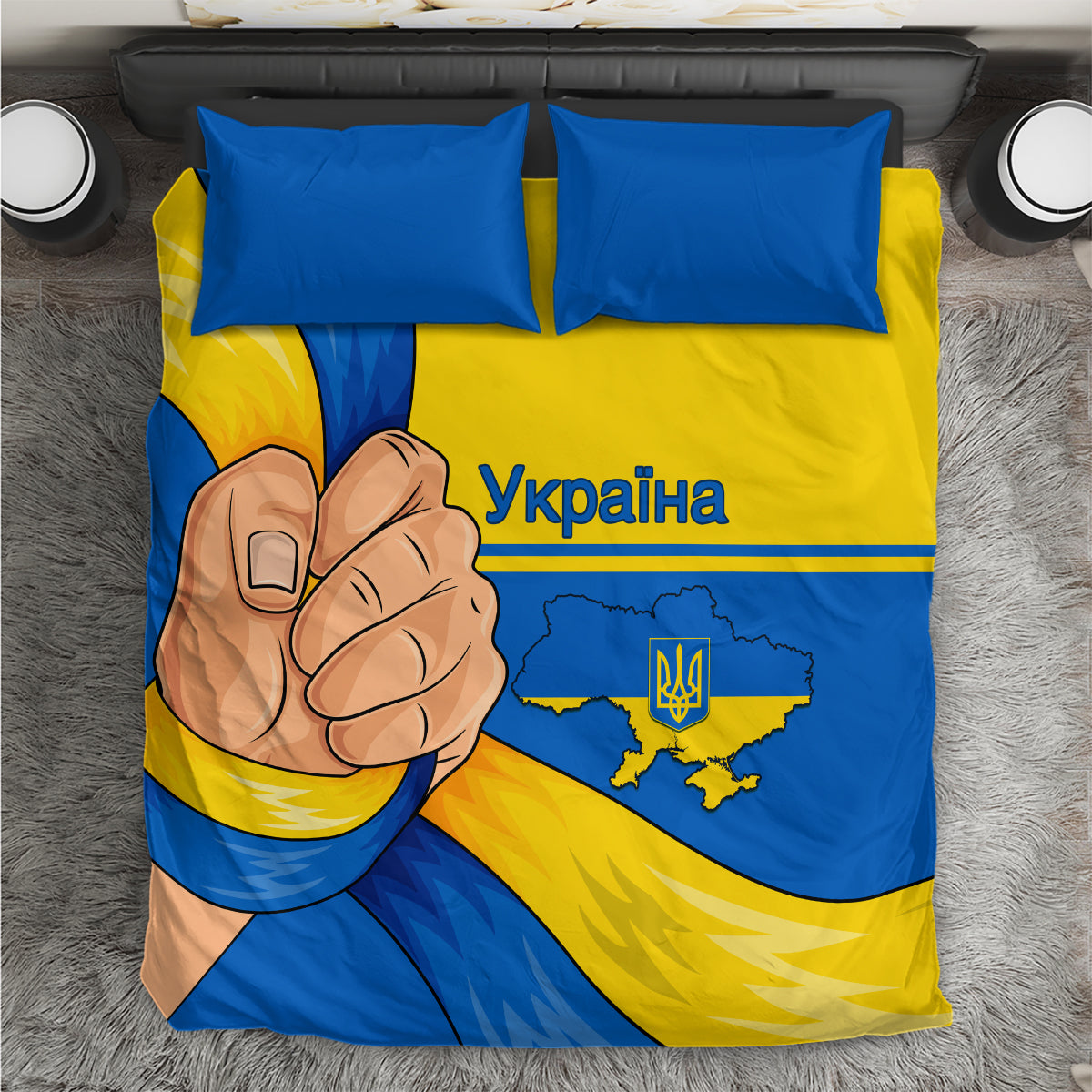 Ukraine Unity Day Bedding Set Ukrainian Unification Act - Wonder Print Shop