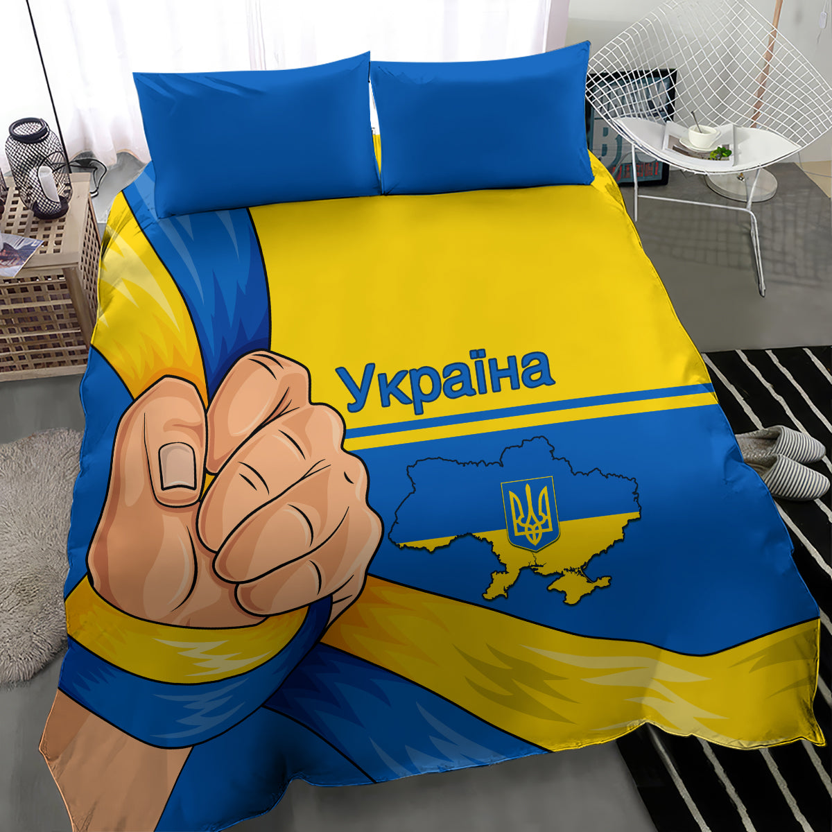Ukraine Unity Day Bedding Set Ukrainian Unification Act - Wonder Print Shop