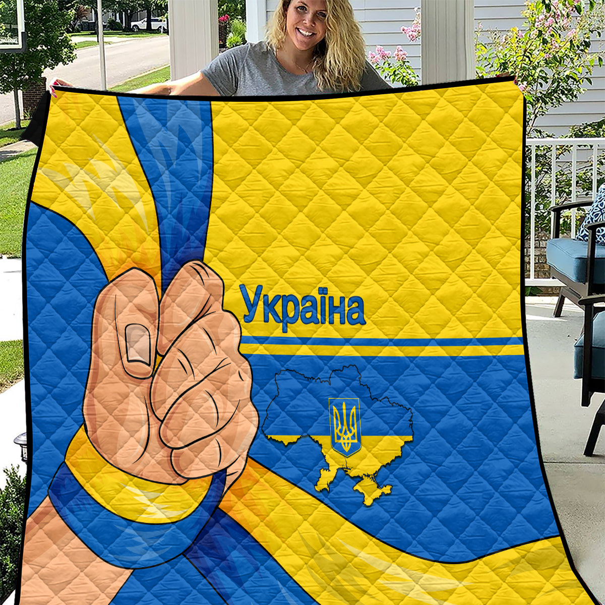 Ukraine Unity Day Quilt Ukrainian Unification Act - Wonder Print Shop