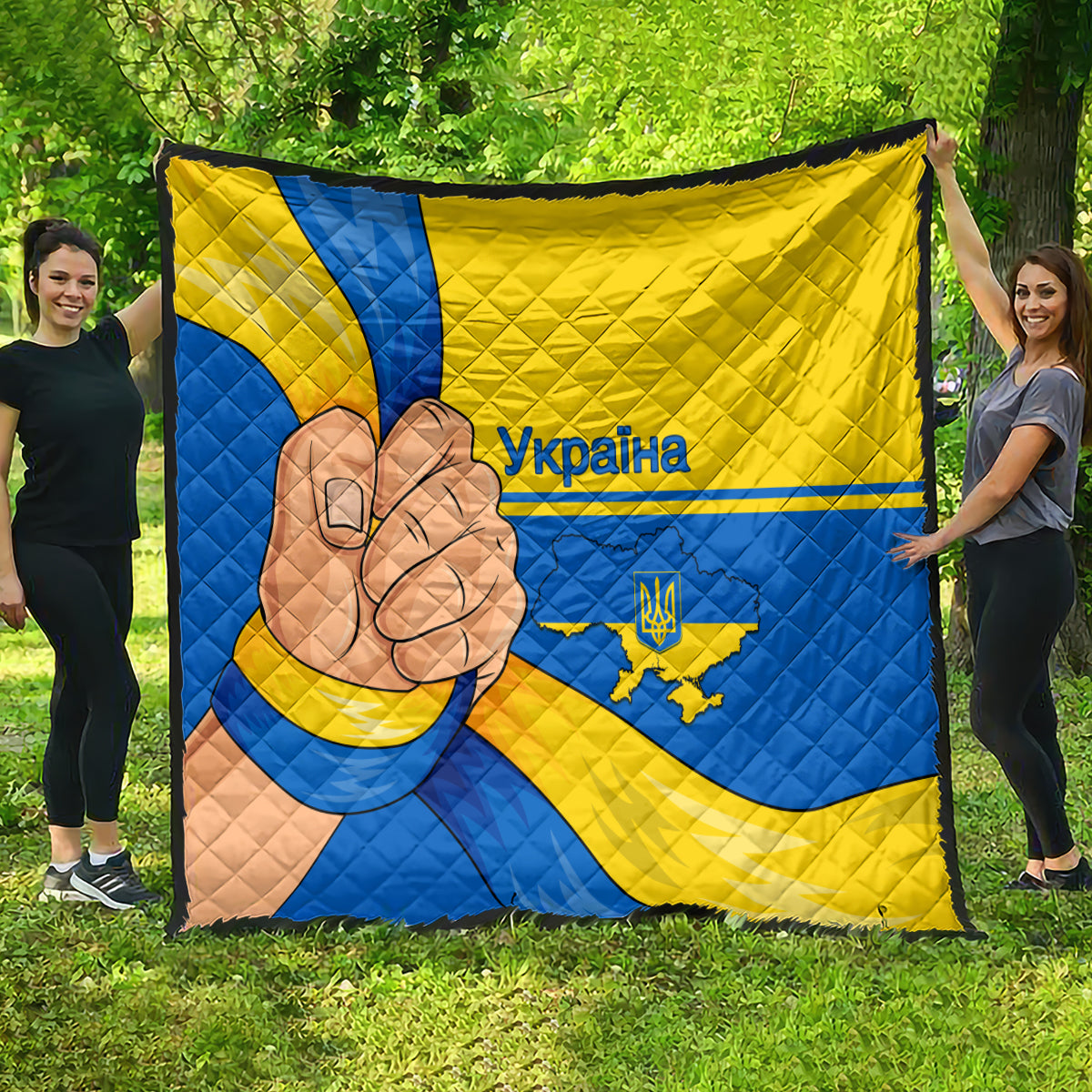 Ukraine Unity Day Quilt Ukrainian Unification Act - Wonder Print Shop