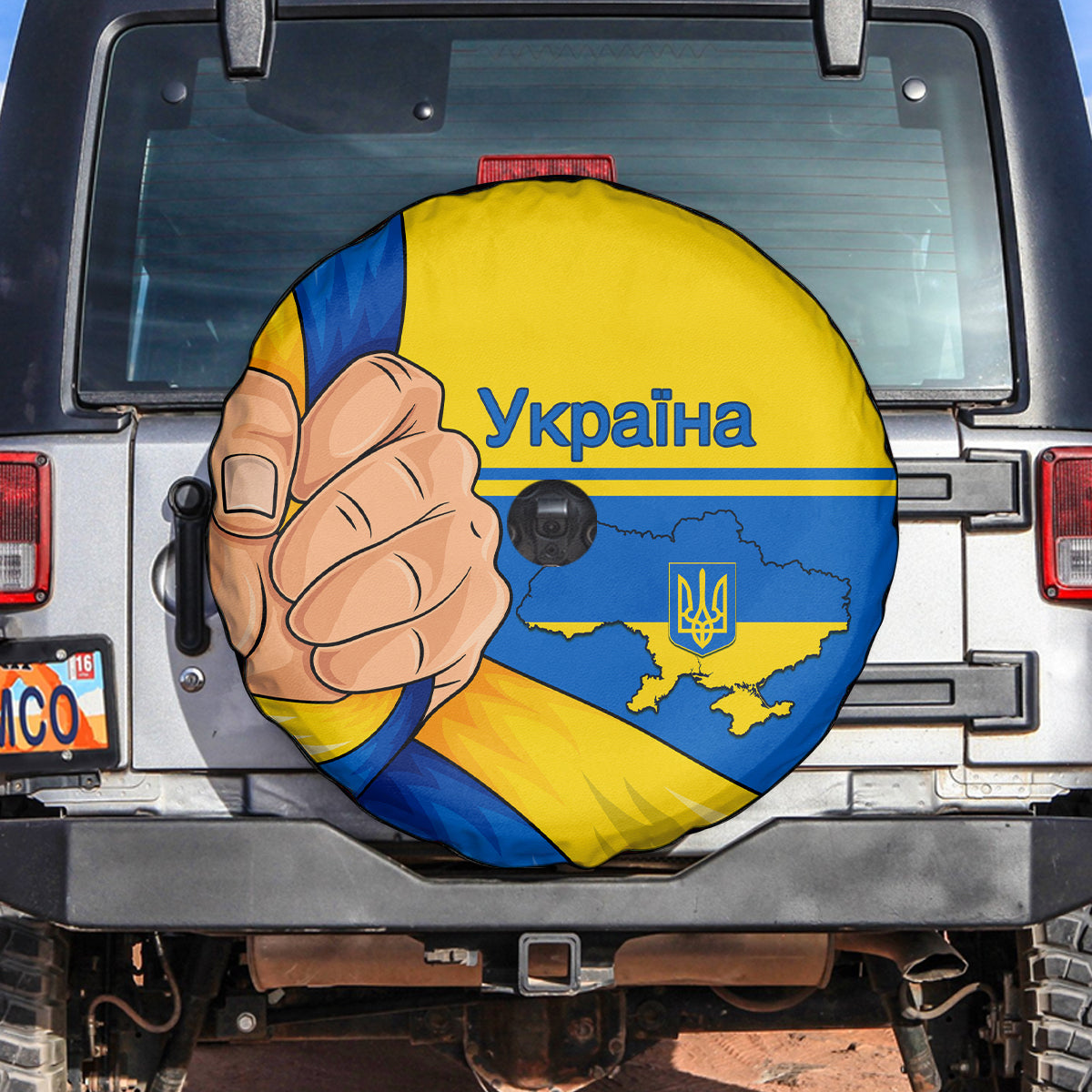 Ukraine Unity Day Spare Tire Cover Ukrainian Unification Act - Wonder Print Shop