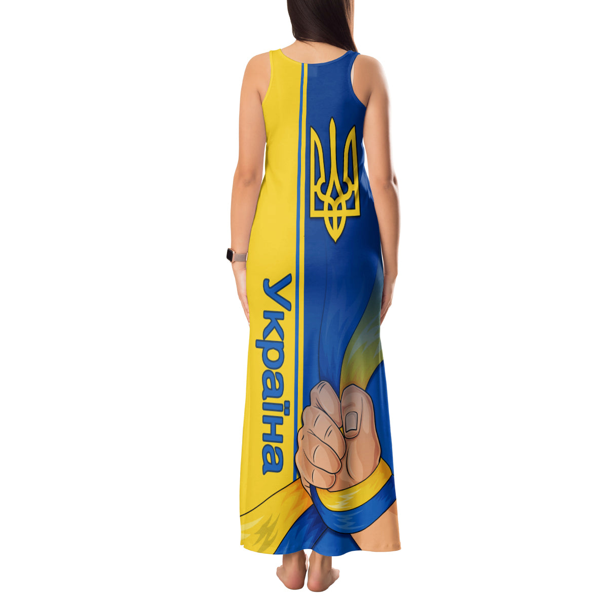 Ukraine Unity Day Tank Maxi Dress Ukrainian Unification Act - Wonder Print Shop