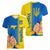 Ukraine Unity Day Women V Neck T Shirt Ukrainian Unification Act - Wonder Print Shop