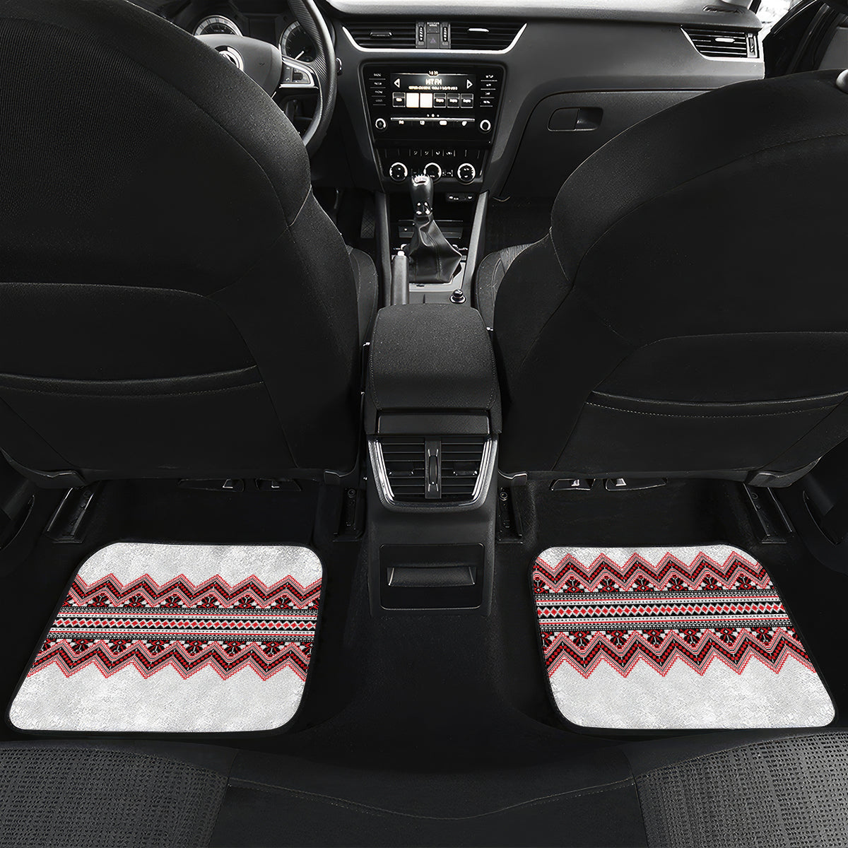 Ukraine Folk Pattern Car Mats Ukrainian Traditional Version - Wonder Print Shop