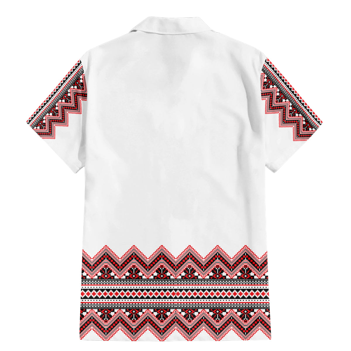 Ukraine Folk Pattern Family Matching Mermaid Dress and Hawaiian Shirt Ukrainian Traditional Version - Wonder Print Shop