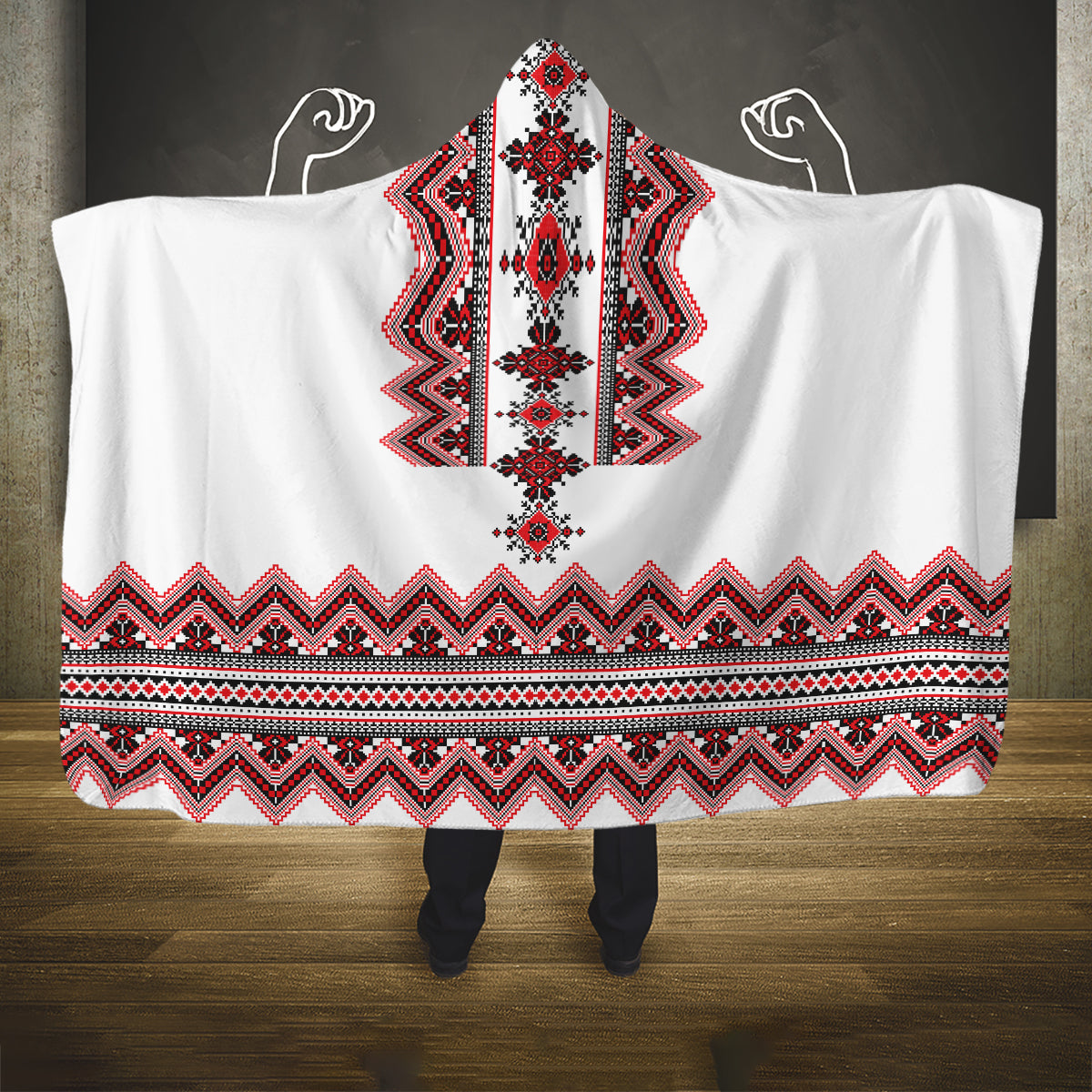 ukraine-folk-pattern-hooded-blanket-ukrainian-traditional-version