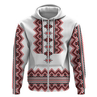Ukraine Folk Pattern Hoodie Ukrainian Traditional Version - Wonder Print Shop