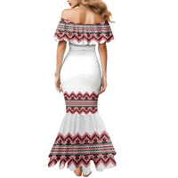 Ukraine Folk Pattern Mermaid Dress Ukrainian Traditional Version - Wonder Print Shop