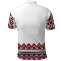 Ukraine Folk Pattern Polo Shirt Ukrainian Traditional Version - Wonder Print Shop
