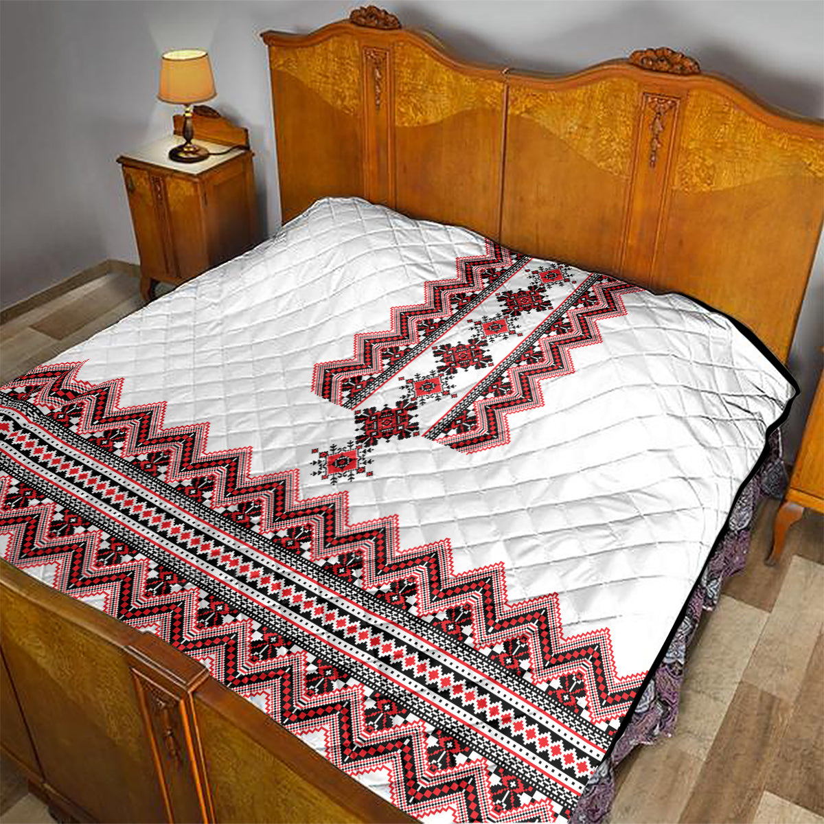 Ukraine Folk Pattern Quilt Ukrainian Traditional Version - Wonder Print Shop