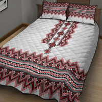 Ukraine Folk Pattern Quilt Bed Set Ukrainian Traditional Version - Wonder Print Shop