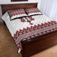Ukraine Folk Pattern Quilt Bed Set Ukrainian Traditional Version - Wonder Print Shop
