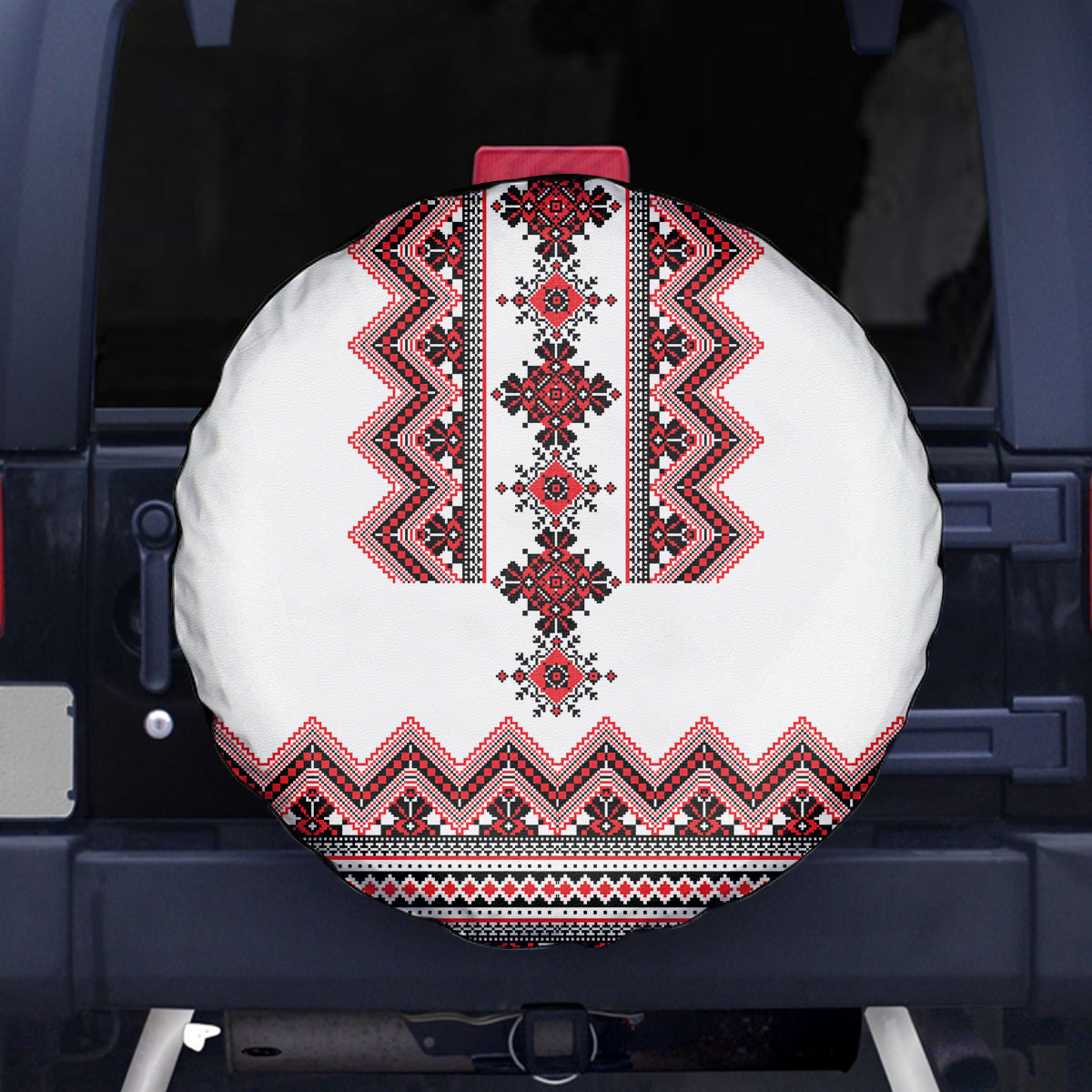 Ukraine Folk Pattern Spare Tire Cover Ukrainian Traditional Version - Wonder Print Shop
