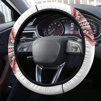 Ukraine Folk Pattern Steering Wheel Cover Ukrainian Traditional Version - Wonder Print Shop