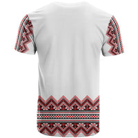 Ukraine Folk Pattern T Shirt Ukrainian Traditional Version - Wonder Print Shop