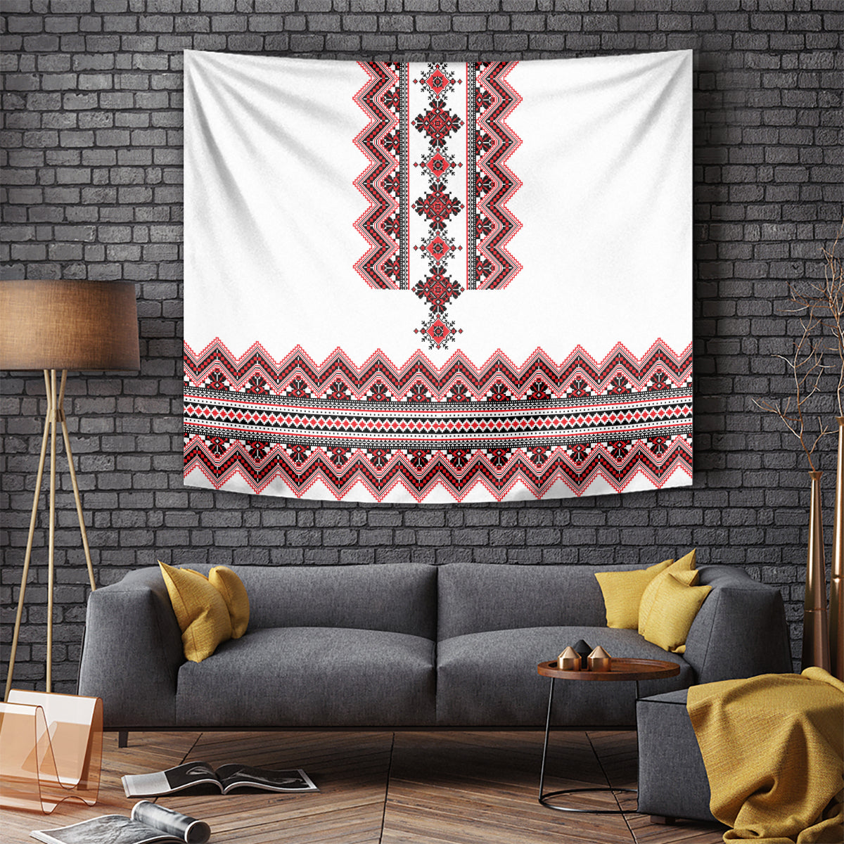 Ukraine Folk Pattern Tapestry Ukrainian Traditional Version - Wonder Print Shop