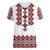 Ukraine Folk Pattern Women V Neck T Shirt Ukrainian Traditional Version - Wonder Print Shop