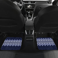 Ukraine Folk Pattern Car Mats Ukrainian Navy Blue Version - Wonder Print Shop