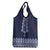 Ukraine Folk Pattern Grocery Bag Ukrainian Navy Blue Version