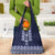 Ukraine Folk Pattern Grocery Bag Ukrainian Navy Blue Version