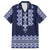 Ukraine Folk Pattern Hawaiian Shirt Ukrainian Navy Blue Version - Wonder Print Shop