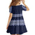 Ukraine Folk Pattern Kid Short Sleeve Dress Ukrainian Navy Blue Version - Wonder Print Shop