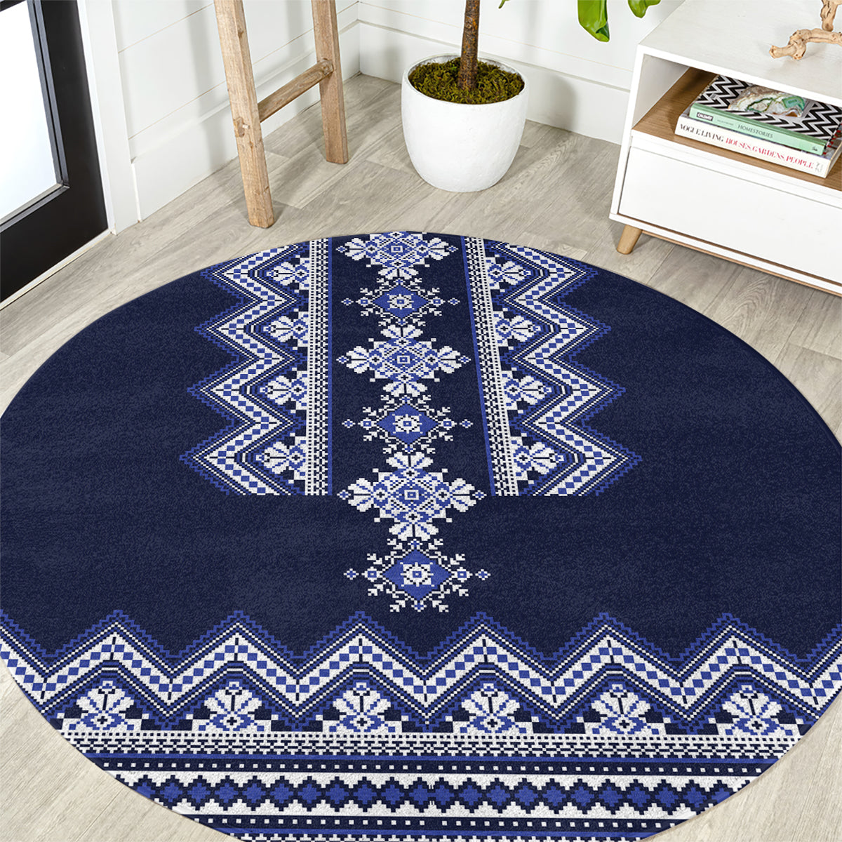 ukraine-folk-pattern-round-carpet-ukrainian-navy-blue-version