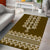 Ukraine Folk Pattern Area Rug Ukrainian Wood Brown Version - Wonder Print Shop