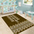Ukraine Folk Pattern Area Rug Ukrainian Wood Brown Version - Wonder Print Shop