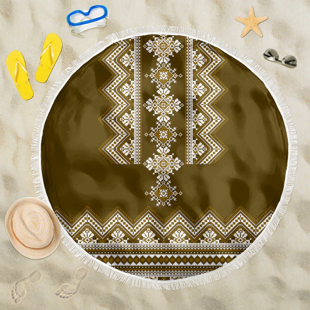 ukraine-folk-pattern-beach-blanket-ukrainian-wood-brown-version