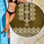 Ukraine Folk Pattern Beach Blanket Ukrainian Wood Brown Version - Wonder Print Shop