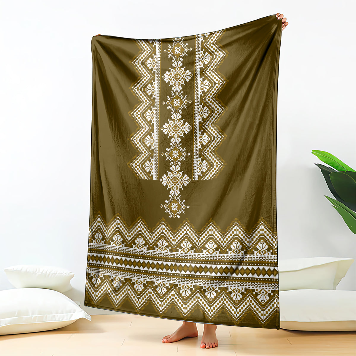 ukraine-folk-pattern-blanket-ukrainian-wood-brown-version