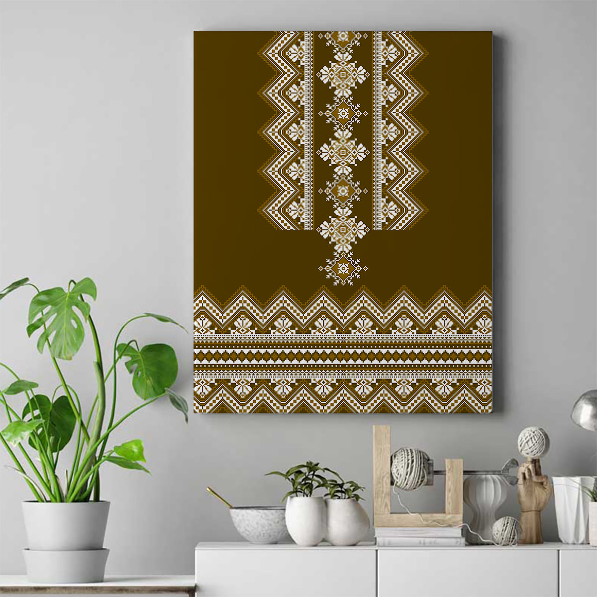 ukraine-folk-pattern-canvas-wall-art-ukrainian-wood-brown-version