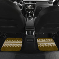 Ukraine Folk Pattern Car Mats Ukrainian Wood Brown Version - Wonder Print Shop