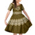 Ukraine Folk Pattern Family Matching Tank Maxi Dress and Hawaiian Shirt Ukrainian Wood Brown Version - Wonder Print Shop