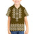 Ukraine Folk Pattern Family Matching Tank Maxi Dress and Hawaiian Shirt Ukrainian Wood Brown Version - Wonder Print Shop