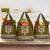 Ukraine Folk Pattern Grocery Bag Ukrainian Wood Brown Version