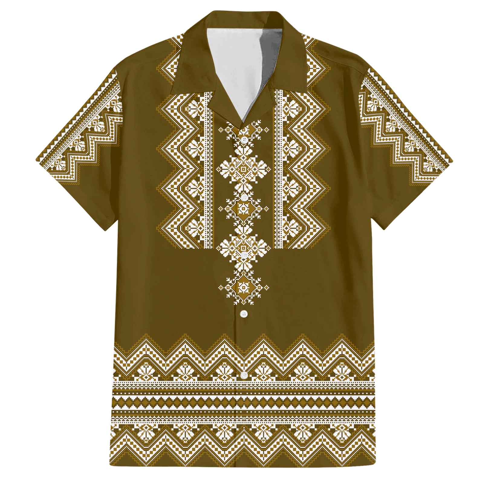 ukraine-folk-pattern-hawaiian-shirt-ukrainian-wood-brown-version