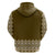 Ukraine Folk Pattern Hoodie Ukrainian Wood Brown Version - Wonder Print Shop
