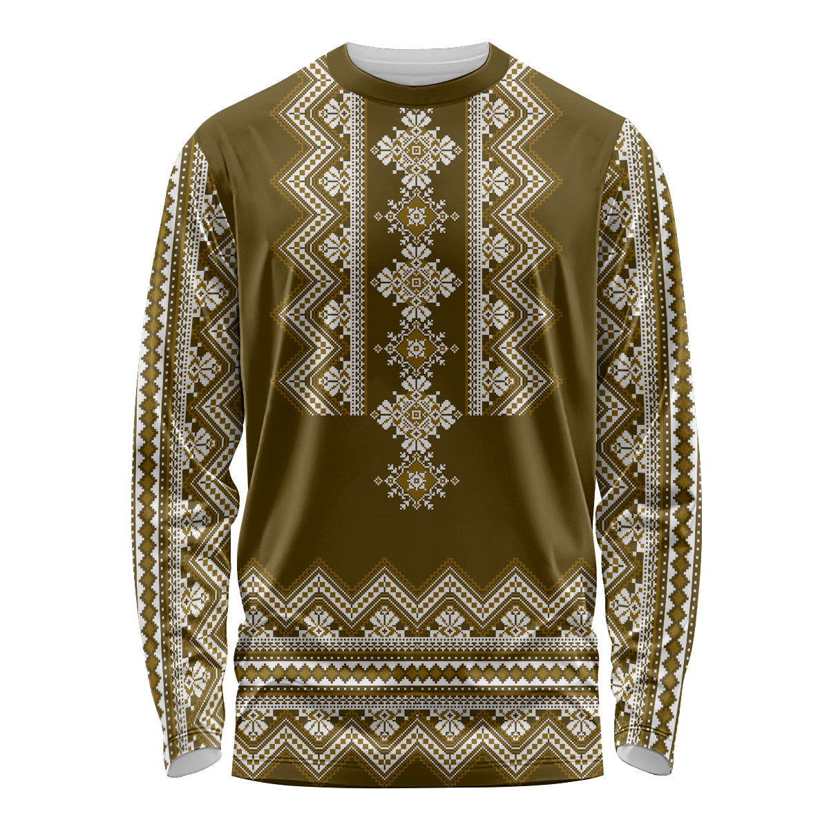 ukraine-folk-pattern-long-sleeve-shirt-ukrainian-wood-brown-version