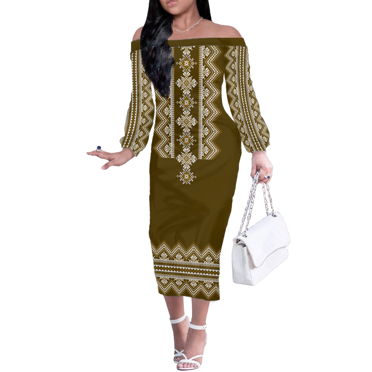 ukraine-folk-pattern-off-the-shoulder-long-sleeve-dress-ukrainian-wood-brown-version