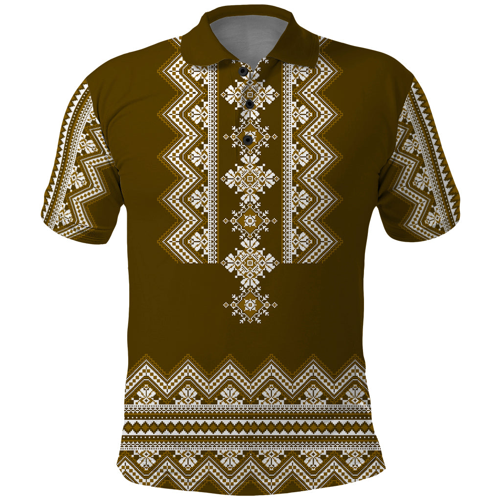 ukraine-folk-pattern-polo-shirt-ukrainian-wood-brown-version