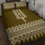 Ukraine Folk Pattern Quilt Bed Set Ukrainian Wood Brown Version - Wonder Print Shop