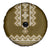 Ukraine Folk Pattern Spare Tire Cover Ukrainian Wood Brown Version - Wonder Print Shop