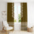 Ukraine Folk Pattern Window Curtain Ukrainian Wood Brown Version - Wonder Print Shop
