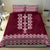 Ukraine Folk Pattern Bedding Set Ukrainian Wine Red Version - Wonder Print Shop